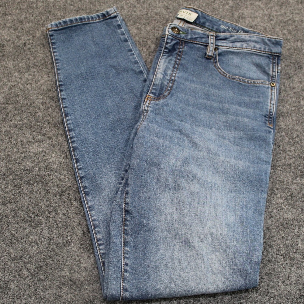 Orvis Mid-Rise Skinny Jeans Womens Size 10 Blue Denim Casual‎